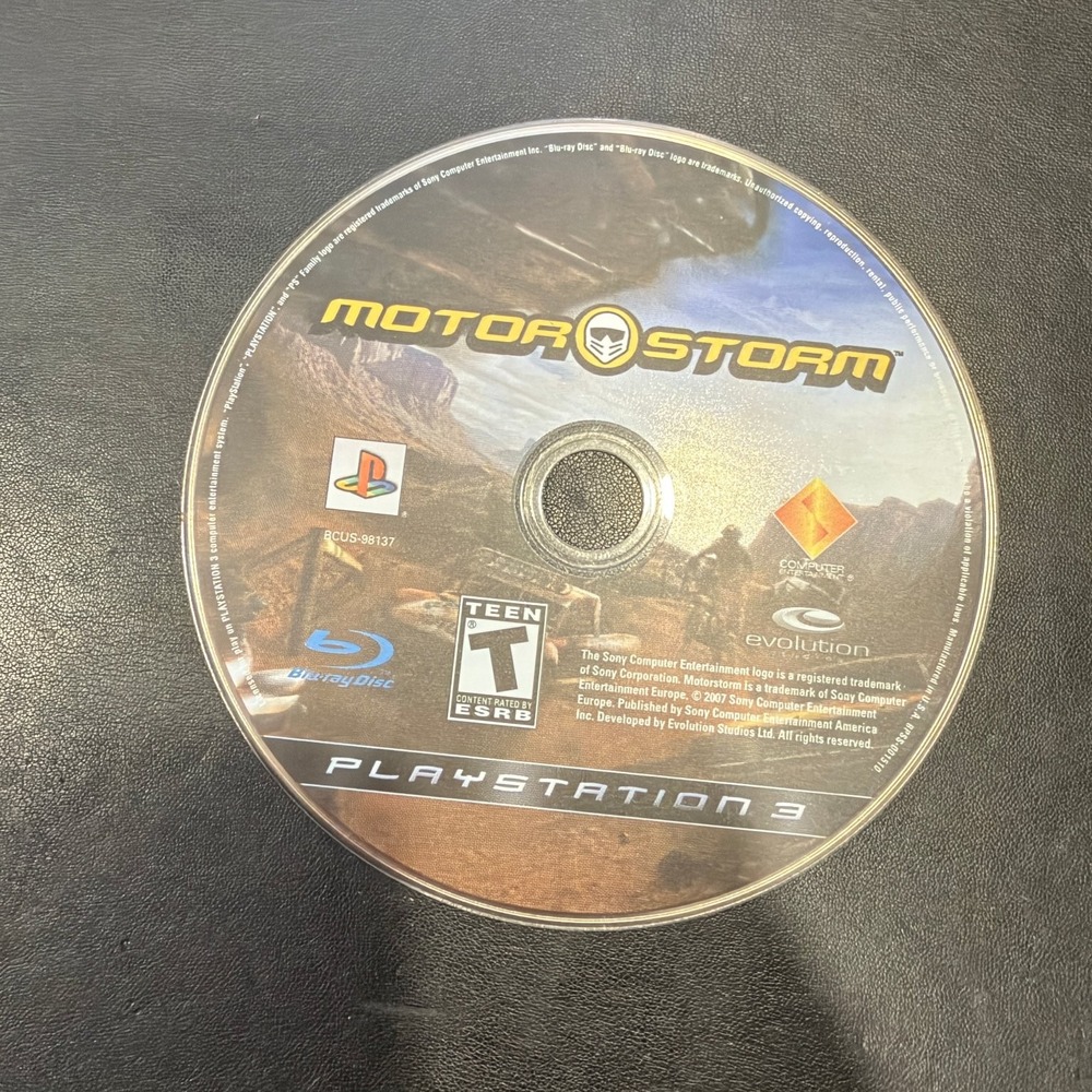 MotorStorm PlayStation 3 PS3 Video Game Racing Off-Road BCUS-98137 Disc Only